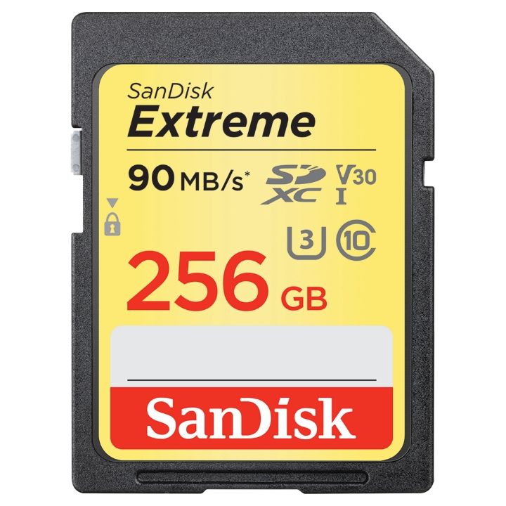 SanDisk Extreme SDXC UHS-I Memory Card 256GB 90MB/s 60MB/s W**