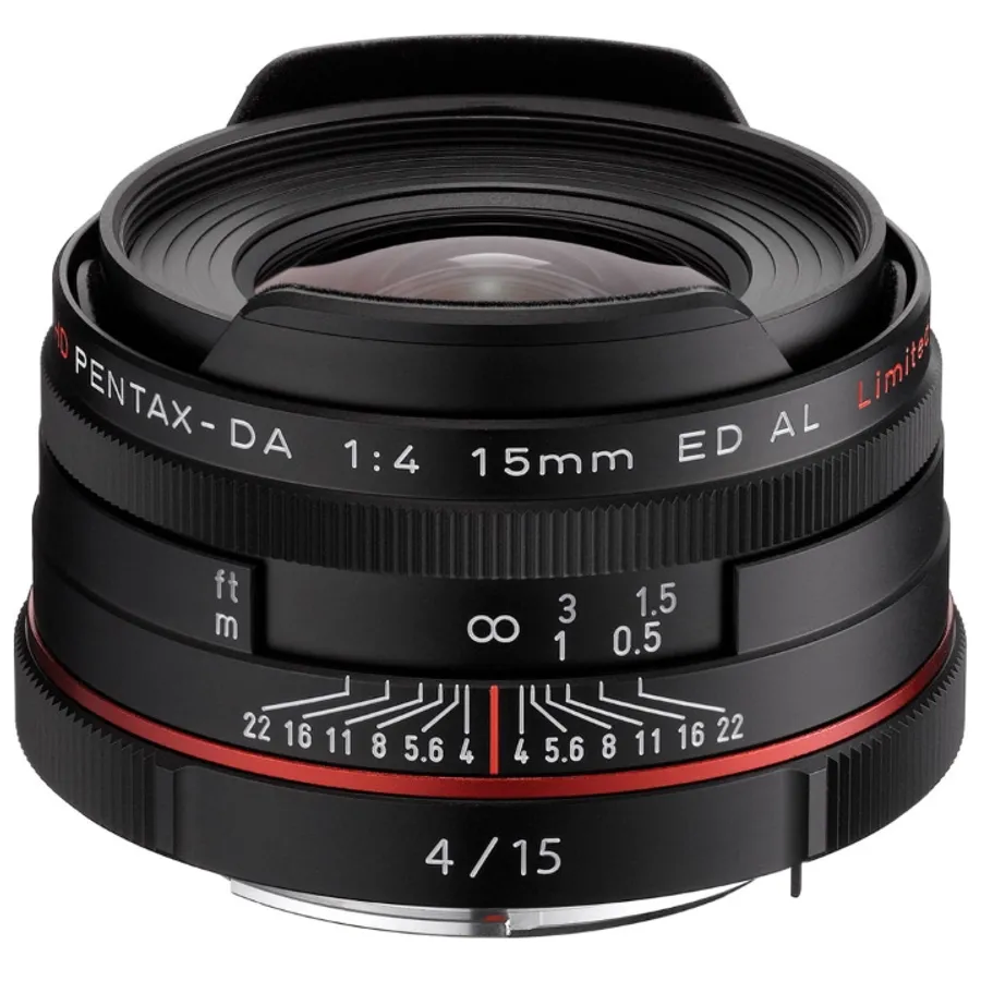Pentax DA 15mm f/4 Limited ED AL HD Lens - Black
