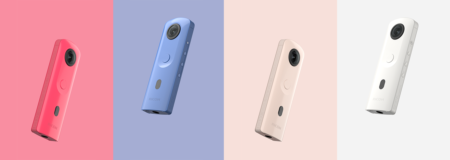Ricoh Theta SC2 in 4 different Colours