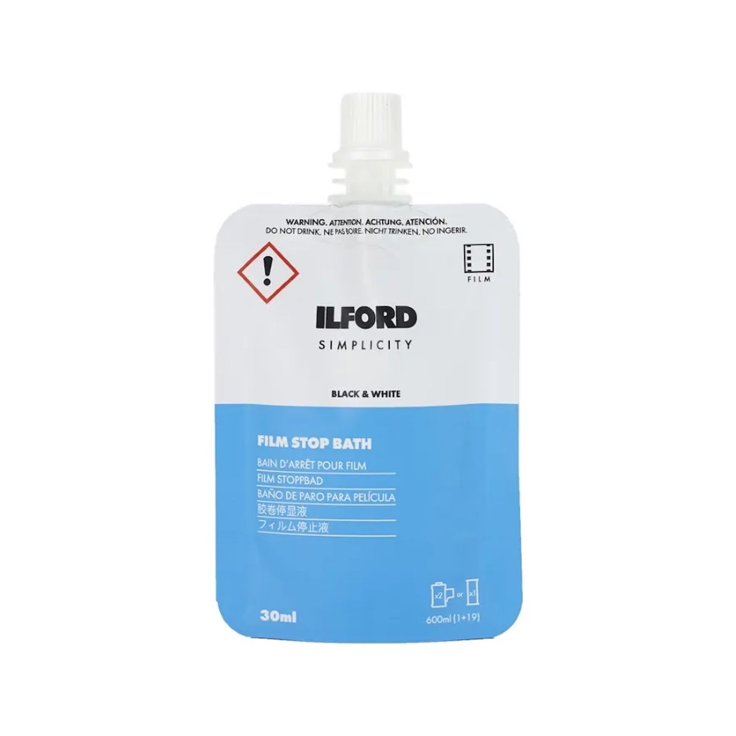 Ilford Simplicity Film Stop Bath (5-Pack)