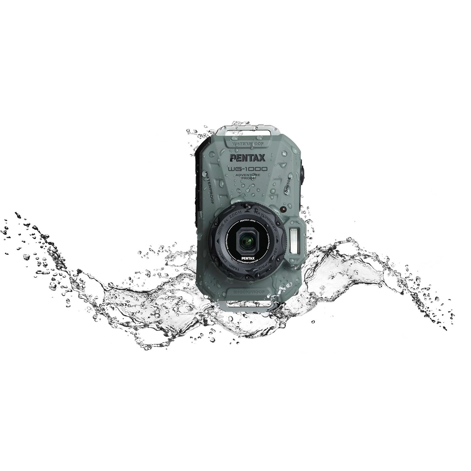 Pentax WG-1000 Waterproof Compact Camera - Olive