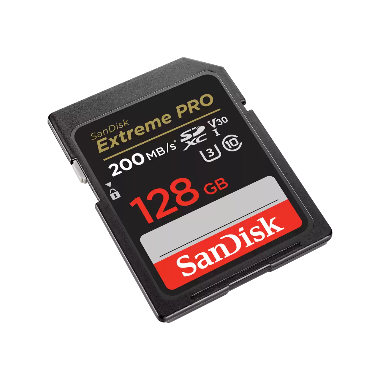 SanDisk Extreme PRO SDXC 128GB  200MB/s R 90MB/s W UHS-I U3 C10 V30 Card