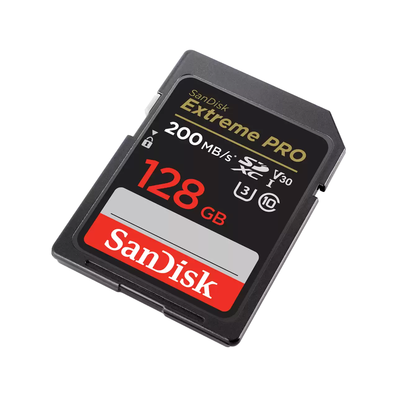 SanDisk Extreme PRO SDXC 128GB  200MB/s R 90MB/s W UHS-I U3 C10 V30 Card